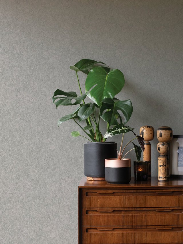 Genki Grey Distressed Wallpaper with Plaster Effects Texture - Advantage 4035-617191