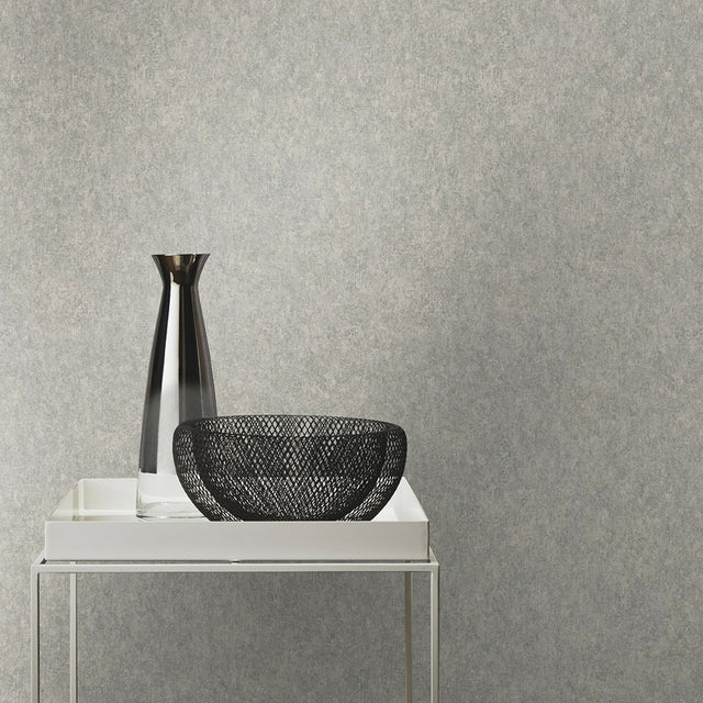 Genki Grey Distressed Wallpaper with Plaster Effects Texture - Advantage 4035-617191