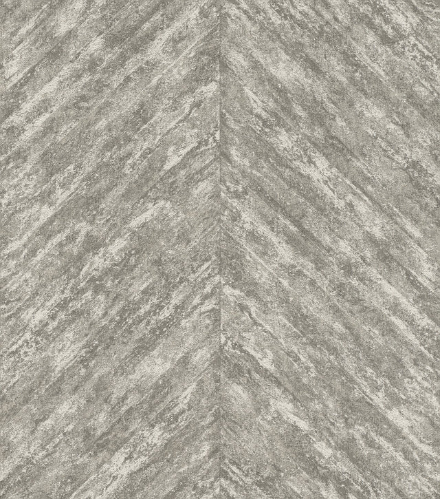 Madoka Sterling Chevron Wallpaper with Glam Metallic Textured Graphics - Advantage 4035-617528
