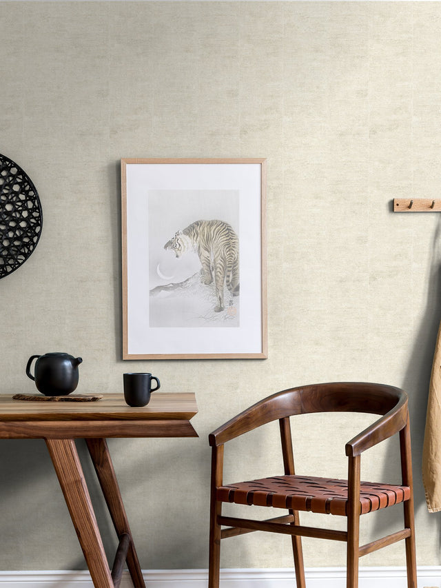 Aiko Dove Stripe Wallpaper with Metallic Textured Raised Ink - Advantage 4035-617610