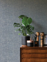Aiko Denim Stripe Wallpaper with Modern Abstract Stripes - Advantage 4035-617634