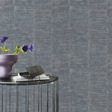 Aiko Denim Stripe Wallpaper with Modern Abstract Stripes - Advantage 4035-617634