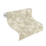 Yubi Gold Palm Trees Wallpaper with Botanical Trees Motif - Advantage 4035-832549
