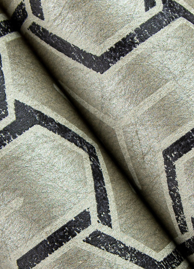 Gautier Silver Tessellate Geometric Wallpaper with Metallic Sheen - Advantage 4041-26208