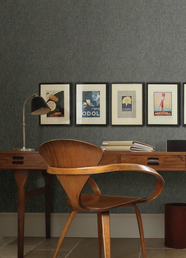 Gerard Charcoal Distressed Texture Wallpaper with Industrial Abstract Pattern - Advantage 4041-29909