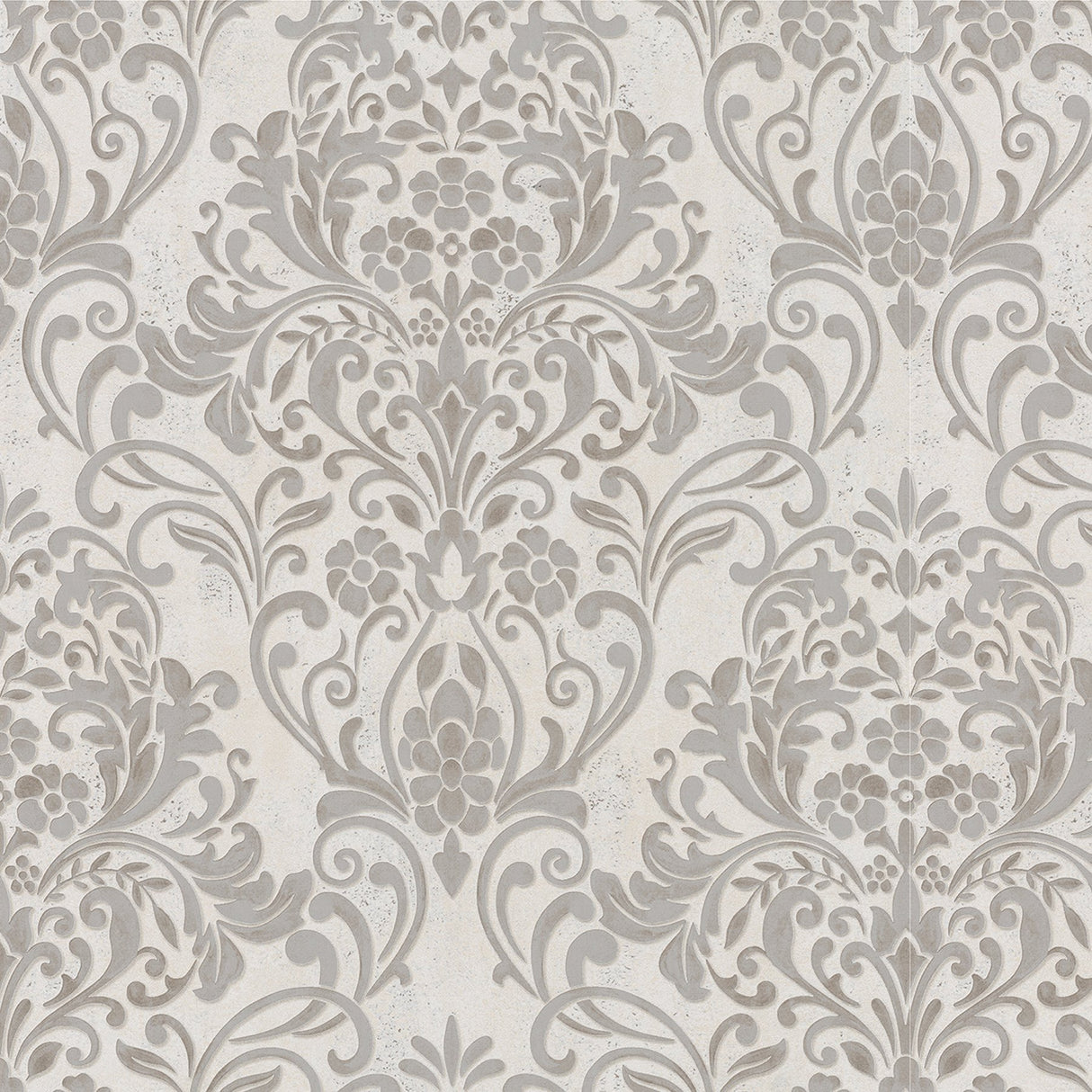 Anders Gold Damask Wallpaper with Metallic Raised Ink - Brewster 4041-32603
