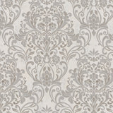 Anders Gold Damask Wallpaper with Metallic Raised Ink - Brewster 4041-32603