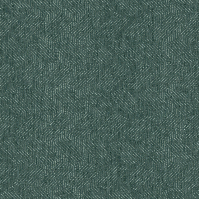 Elbert Teal Zig Zag Textured Wallpaper with Geometric Feature Wall Style - Advantage 4041-35914