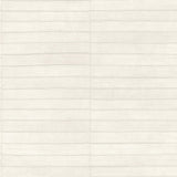 Dermot Ivory Horizontal Stripe Wallpaper with Raised Ink Texture - Advantage 4041-418415