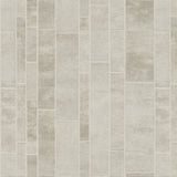 Redmond Ivory Textured Geometric Wallpaper with Metallic Feature Wall Pattern - Brewster 4041-428209