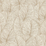 Eilian Gold Palm Wallpaper Gold with Tropical Botanical Motif - Advantage 4041-456622