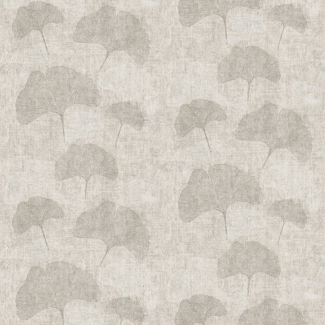 Fairlane Silver Floral Wallpaper with Modern Botanical Flowers Pattern - Advantage 4044-32265-3