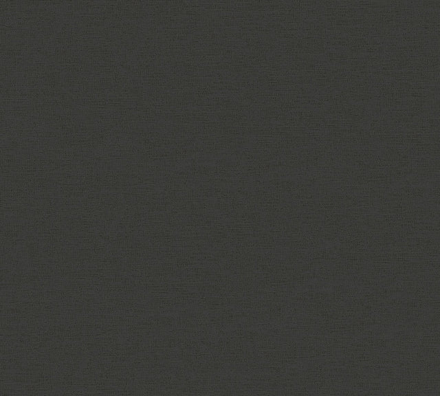 Estefan Black Distressed Texture Wallpaper with Abstract Faux Linen Pattern, Traditional Style - Advantage 4044-37178-1