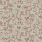 Zapata Merlot Tropical Jungle Wallpaper with Botanical Trees Motif - Advantage 4044-38021-3