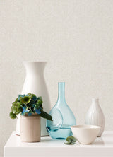 Edsel Cream Geometric Wallpaper with Ornate Hexagon Motif - Advantage 4044-38022-1
