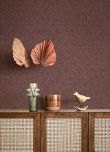 Edsel Maroon Geometric Wallpaper with Hexagonal Floral Motif - Advantage 4044-38022-4