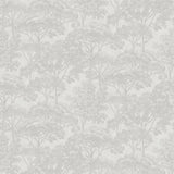Teatro White Trees Wallpaper with Modern Botanical Tree Motif - Advantage 4044-38023-4