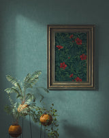 Riomar Teal Distressed Texture Wallpaper with Abstract Traditional Design - Advantage 4044-38024-4