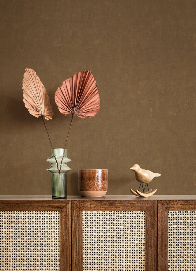 Riomar Copper Distressed Texture Wallpaper with Abstract Industrial Motif - Advantage 4044-38024-7