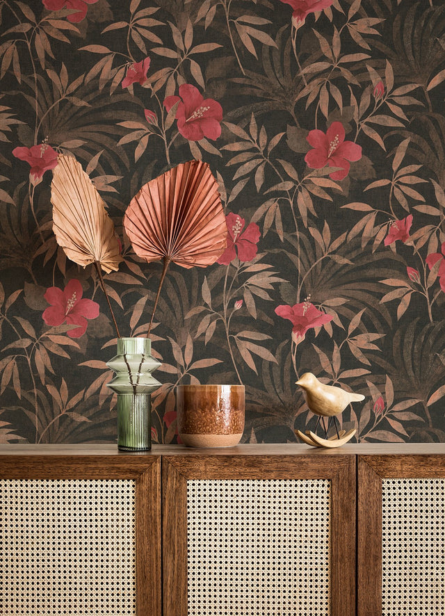 Malecon Multicolor Floral Wallpaper with Vintage Botanical Pattern - Advantage 4044-38028-3