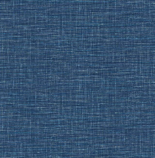 Exhale Dark Blue Faux Grasscloth Textured Wallpaper - A-Street Prints 4046-24120