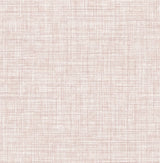 Tuckernuck Pink Linen Wallpaper with Faux Fabric Texture - A-Street Prints 4046-24272