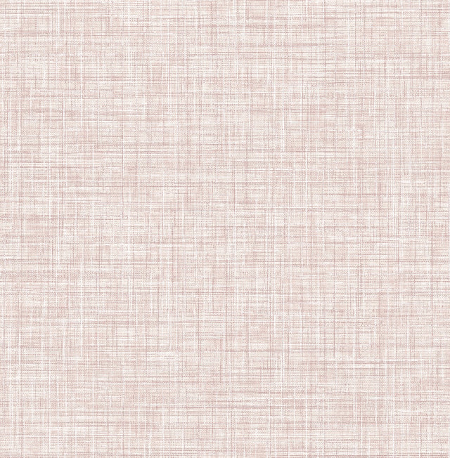 Tuckernuck Pink Linen Wallpaper with Faux Fabric Texture - A-Street Prints 4046-24272