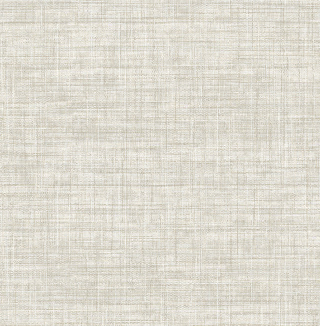 Tuckernuck Taupe Linen Wallpaper with Faux Woven Texture - A-Street Prints 4046-24273