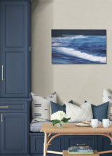 Agave Light Grey Faux Grasscloth Wallpaper with Raised Ink Texture - A-Street Prints 4046-24281