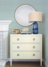Agave Aqua Faux Grasscloth Wallpaper with Raised Ink Texture - A-Street Prints 4046-24282