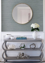 Barnaby Slate Texture Faux Grasscloth Wallpaper with Raised Ink Texture - A-Street Prints 4046-25963