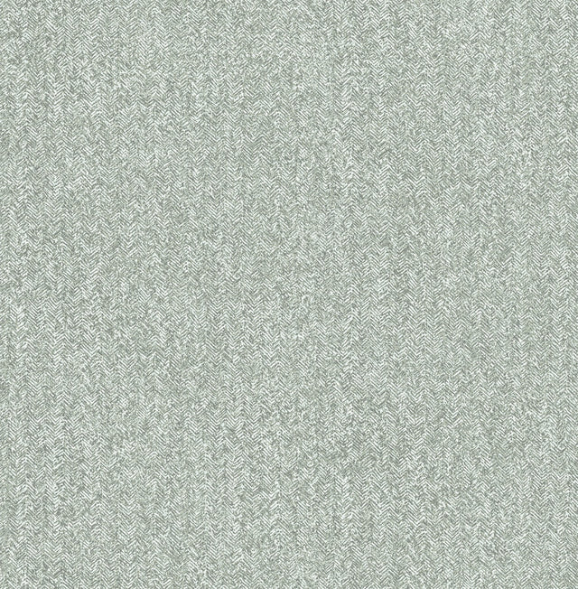 Ashbee Green Tweed Wallpaper with Textured Chevron & Houndstooth Pattern - A-Street Prints 4046-26164