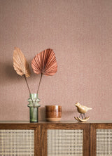 Ashbee Rose Tweed Wallpaper with Distressed Chevron Faux Fabric Texture - A-Street Prints 4046-26165