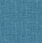 Emerson Blue Linen Wallpaper by A-Street Prints - FD26351