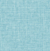 Emerson Aqua Linen Wallpaper with Fabric & Woven Texture - A-Street Prints 4046-26352