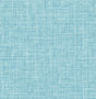 Emerson Aqua Linen Wallpaper by A-Street Prints - Non Woven Faux Linen Fabric Texture in Blue - FD26352