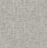 Emerson Grey Linen Wallpaper with Fabric & Woven Texture - A-Street Prints 4046-26354