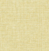 Emerson Yellow Linen Wallpaper with Faux Fabric Texture - A-Street Prints 4046-26356