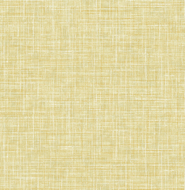 Emerson Yellow Linen Wallpaper with Faux Fabric Texture - A-Street Prints 4046-26356