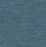 Exhale Denim Texture Wallpaper with Faux Grasscloth Basketweave - A-Street Prints 4046-26460