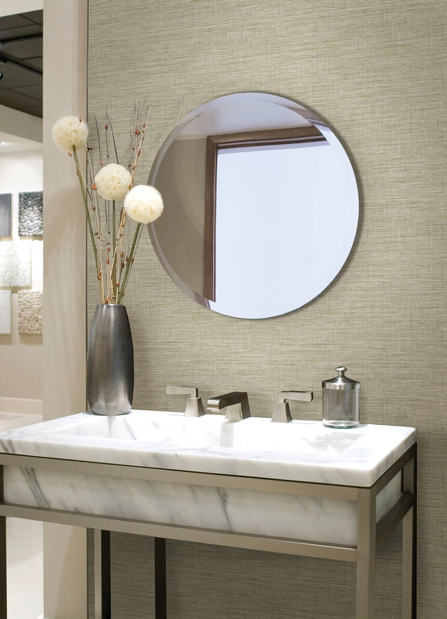 Exhale Light Yellow Faux Grasscloth Texture Wallpaper - A-Street Prints 4046-26463