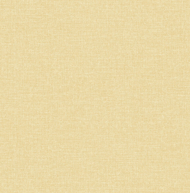 Glen Yellow Texture Wallpaper with Fabric & Woven Textures Pattern, Transitional - 4046-M1698