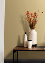 Glen Mustard Linen Wallpaper