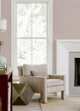 Glen Pink Linen Wallpaper