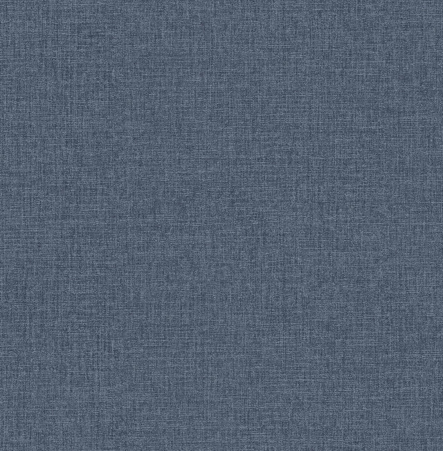 Glen Dark Blue Texture Wallpaper with Faux Linen Raised Ink - A-Street Prints 4046-M1701