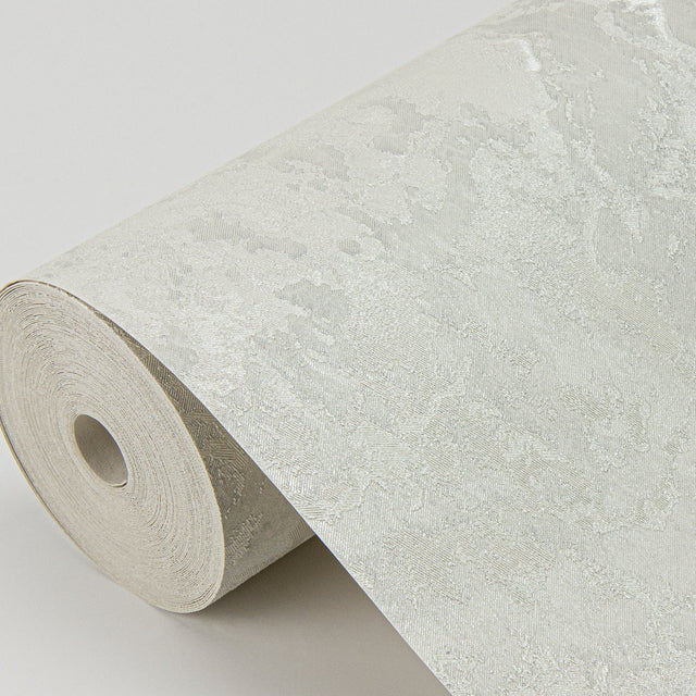 Francesca Silver Texture Wallpaper with Glam Abstract Plaster Effects - Sirpi 4058-21737