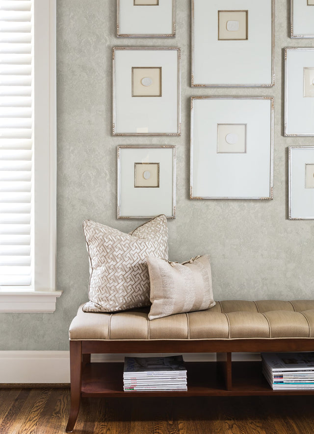 Francesca Silver Texture Wallpaper with Glam Abstract Plaster Effects - Sirpi 4058-21737