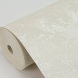 Francesca Cream Texture Wallpaper with Metallic Plaster Effects - Sirpi 4058-21739