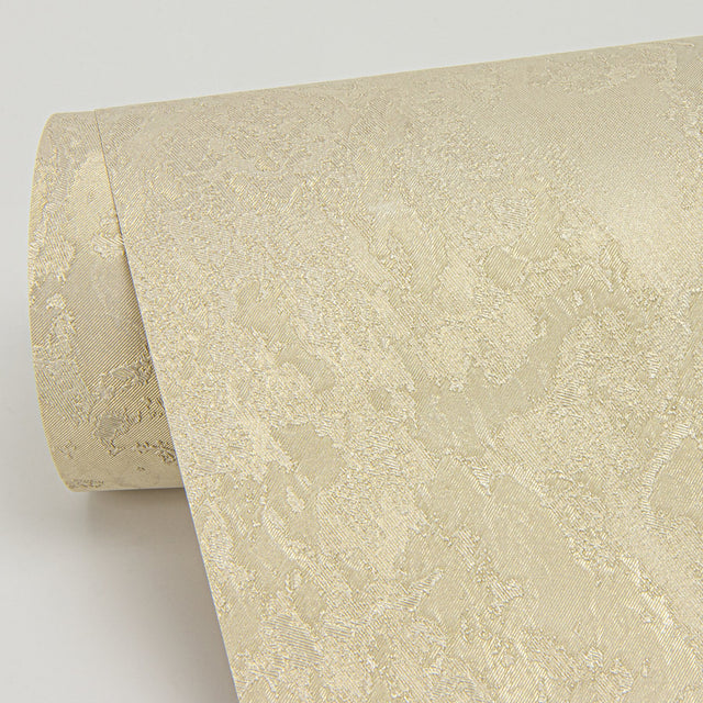 Francesca Gold Texture Wallpaper with Metallic Plaster Effects - Brewster 4058-21762
