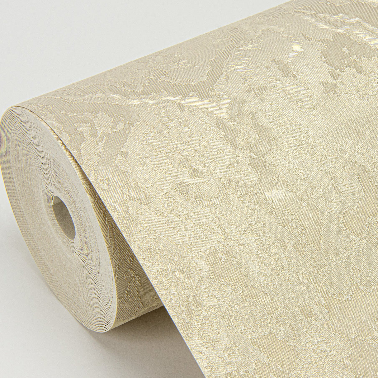 Francesca Gold Texture Wallpaper with Metallic Plaster Effects - Brewster 4058-21762